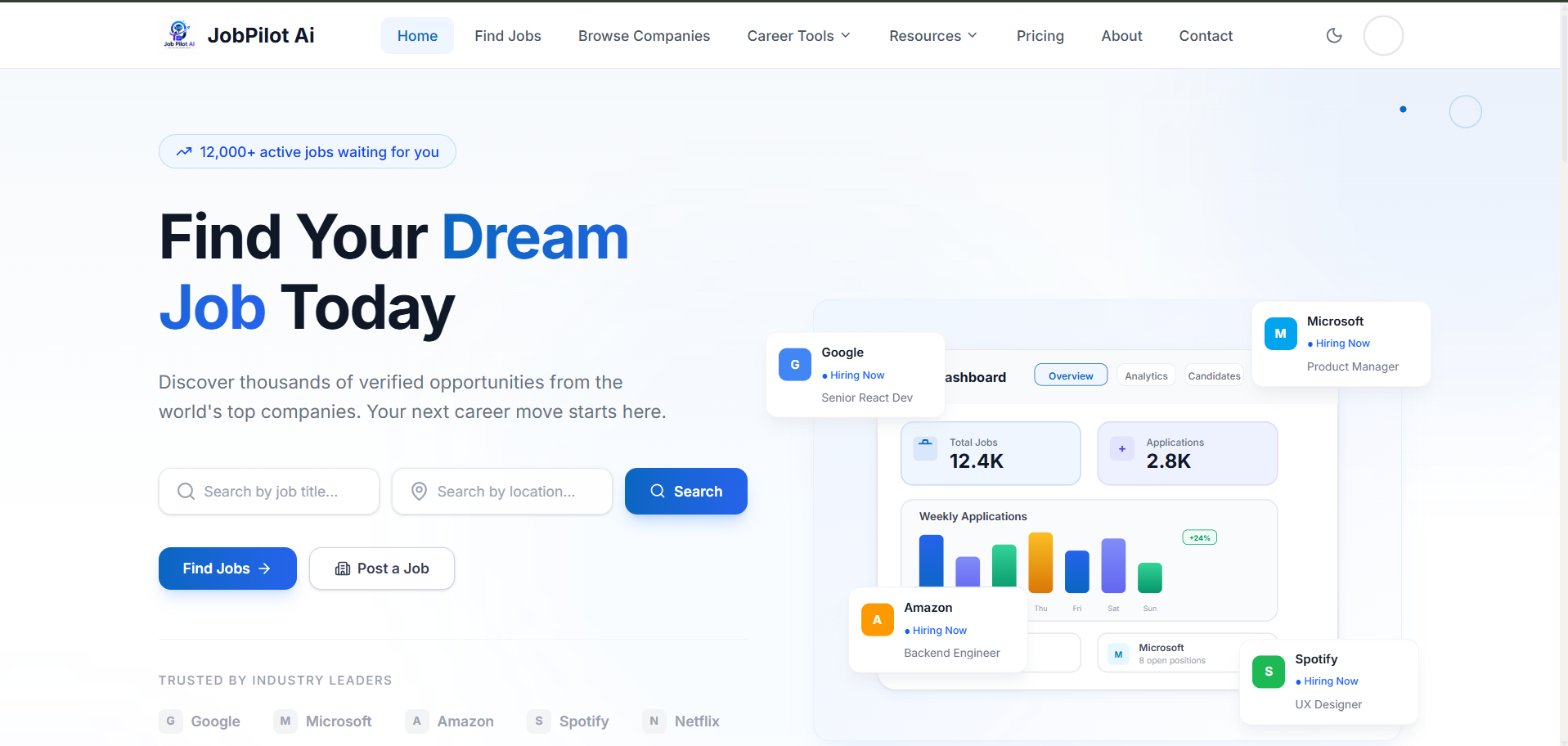 JobPilot AI – MERN Job Portal Platform